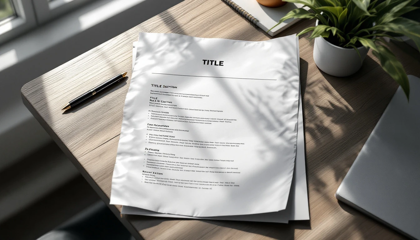 Est-il obligatoire de mettre un titre sur son CV ?